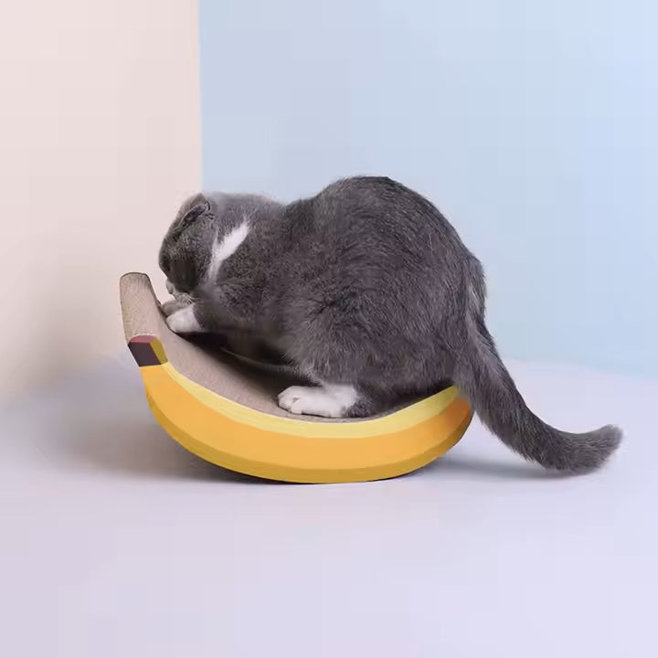 Go Bananas! 2-in-1 Cat Scratcher Bed & Lounge - Corrugated Cardboard