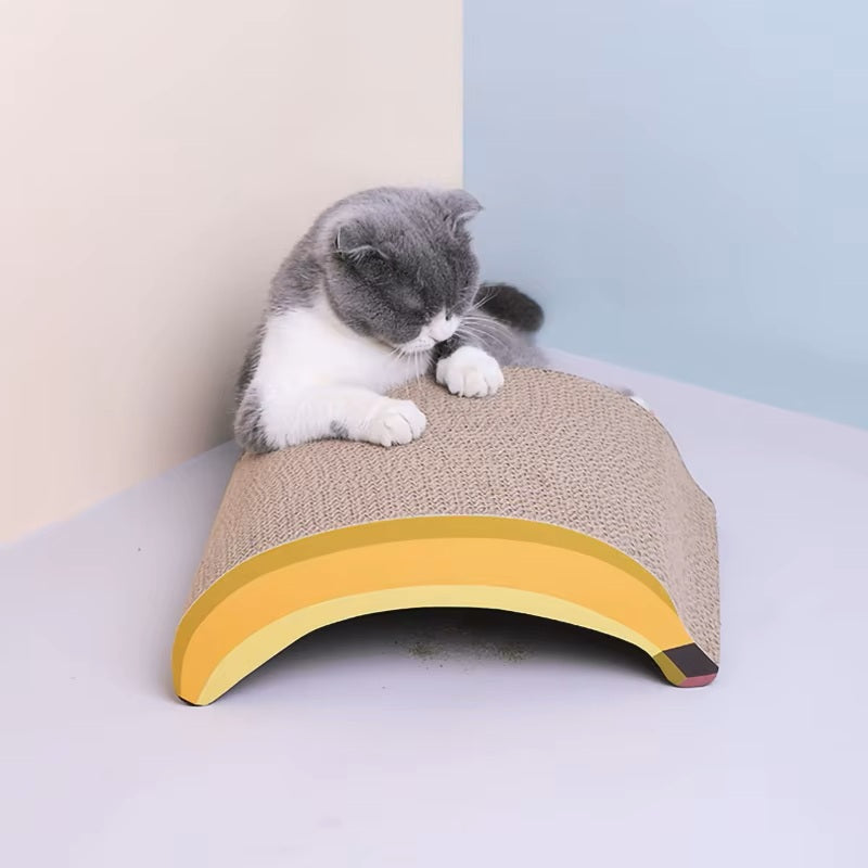 Go Bananas! 2-in-1 Cat Scratcher Bed & Lounge - Corrugated Cardboard